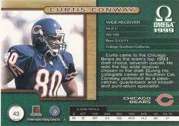 1999 Pacific Omega - Copper #43 Curtis Conway Back