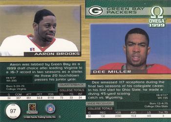 1999 Pacific Omega - Copper #97 Aaron Brooks / Dee Miller Back