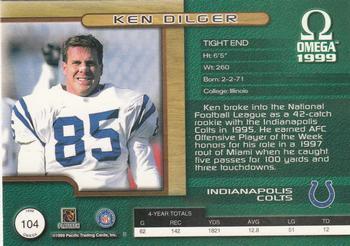 1999 Pacific Omega - Copper #104 Ken Dilger Back