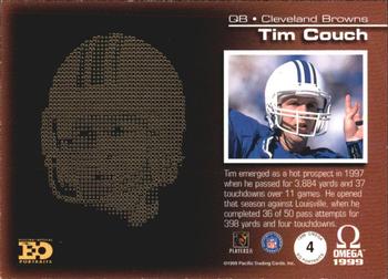 1999 Pacific Omega - EO Portraits #4 Tim Couch Back