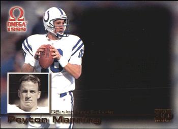 1999 Pacific Omega - EO Portraits #10 Peyton Manning Front