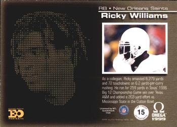 1999 Pacific Omega - EO Portraits #15 Ricky Williams Back