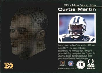1999 Pacific Omega - EO Portraits #16 Curtis Martin Back