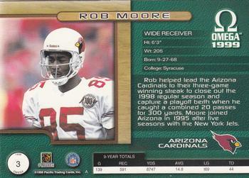 1999 Pacific Omega - Gold #3 Rob Moore Back