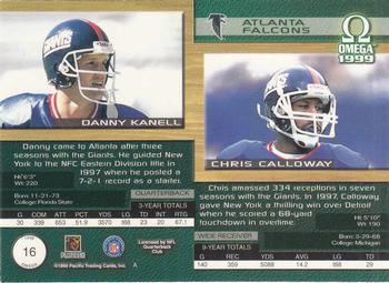 1999 Pacific Omega - Gold #16 Danny Kanell / Chris Calloway Back
