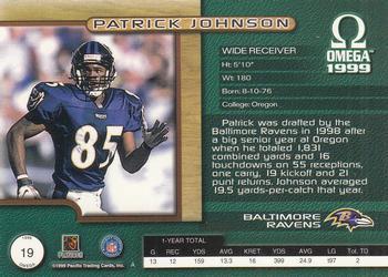 1999 Pacific Omega - Gold #19 Pat Johnson Back