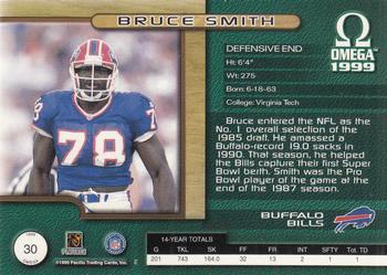 1999 Pacific Omega - Gold #30 Bruce Smith Back