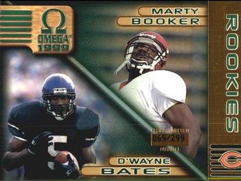 1999 Pacific Omega - Gold #48 D'Wayne Bates / Marty Booker Front