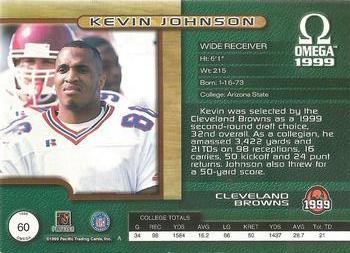 1999 Pacific Omega - Gold #60 Kevin Johnson Back