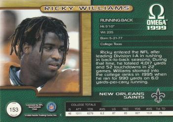 1999 Pacific Omega - Gold #153 Ricky Williams Back