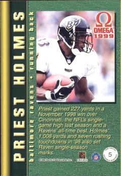 1999 Pacific Omega - Gridiron Masters #5 Priest Holmes Back