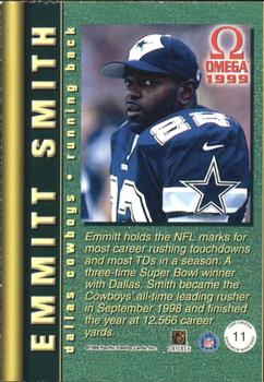 1999 Pacific Omega - Gridiron Masters #11 Emmitt Smith Back