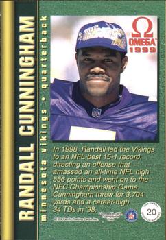 1999 Pacific Omega - Gridiron Masters #20 Randall Cunningham Back