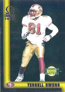 1999 Pacific Omega - Gridiron Masters #28 Terrell Owens Front