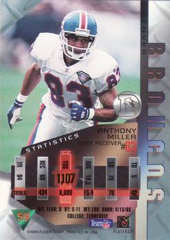 1995 Fleer Metal #59 Anthony Miller Back