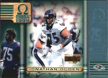 1999 Pacific Omega - Platinum Blue #23 Jonathan Ogden Front