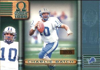 1999 Pacific Omega - Platinum Blue #82 Charlie Batch Front