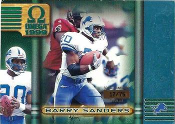 1999 Pacific Omega - Platinum Blue #89 Barry Sanders Front