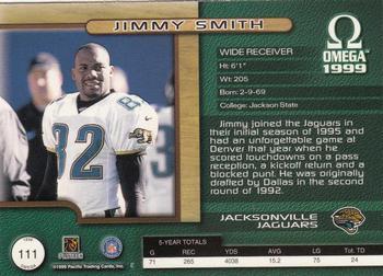 1999 Pacific Omega - Platinum Blue #111 Jimmy Smith Back