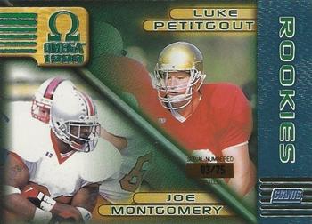 1999 Pacific Omega - Platinum Blue #161 Joe Montgomery / Luke Petitgout  Front