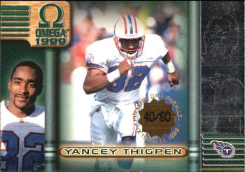 1999 Pacific Omega - Premiere Date #240 Yancey Thigpen Front