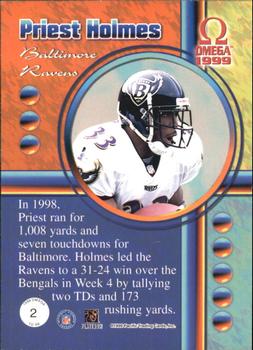 1999 Pacific Omega - TD 99 #2 Priest Holmes Back