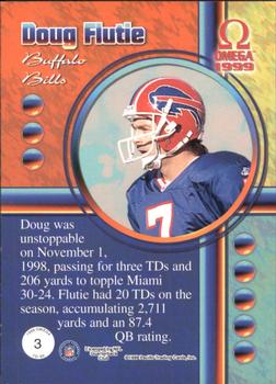 1999 Pacific Omega - TD 99 #3 Doug Flutie Back