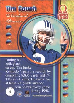 1999 Pacific Omega - TD 99 #4 Tim Couch Back