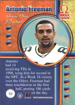 1999 Pacific Omega - TD 99 #10 Antonio Freeman Back