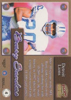 1999 Pacific Paramount - Canton Bound #4 Barry Sanders Back