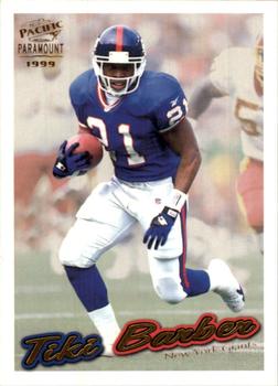 1999 Pacific Paramount - Gold #156 Tiki Barber Front