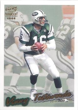 1999 Pacific Paramount - Gold #169 Vinny Testaverde Front