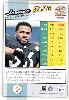 1999 Pacific Paramount - Gold #185 Jerome Bettis Back
