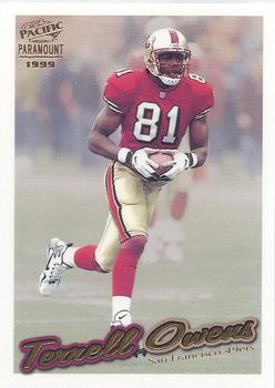 1999 Pacific Paramount - Gold #212 Terrell Owens Front