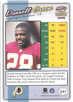 1999 Pacific Paramount - Gold #247 Darrell Green Back