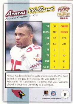 1999 Pacific Paramount - HoloGold #9 Aeneas Williams Back