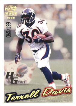 1999 Pacific Paramount - HoloGold #75 Terrell Davis Front