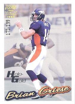 1999 Pacific Paramount - HoloGold #78 Brian Griese Front