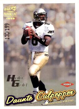1999 Pacific Paramount - HoloGold #130 Daunte Culpepper Front