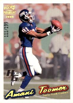 1999 Pacific Paramount - HoloGold #161 Amani Toomer Front