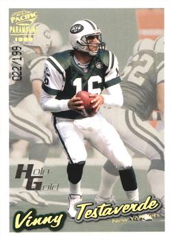 1999 Pacific Paramount - HoloGold #169 Vinny Testaverde Front