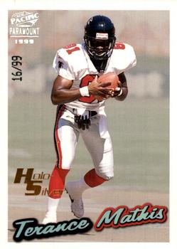 1999 Pacific Paramount - HoloSilver #14 Terance Mathis Front