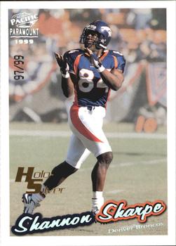 1999 Pacific Paramount - HoloSilver #81 Shannon Sharpe Front