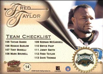 1999 Pacific Paramount - Team Checklists #14 Fred Taylor Back