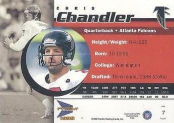 1999 Pacific Prism - Holographic Gold #7 Chris Chandler Back
