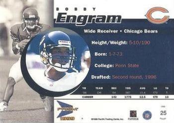1999 Pacific Prism - Holographic Gold #25 Bobby Engram Back