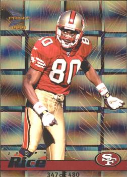 1999 Pacific Prism - Holographic Gold #128 Jerry Rice Front