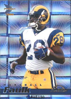 1999 Pacific Prism - Holographic Mirror #118 Marshall Faulk Front