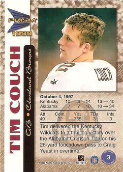 1999 Pacific Prism - Sunday's Best #3 Tim Couch Back
