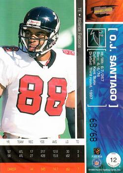 1999 Pacific Revolution - Opening Day #12 O.J. Santiago Back
